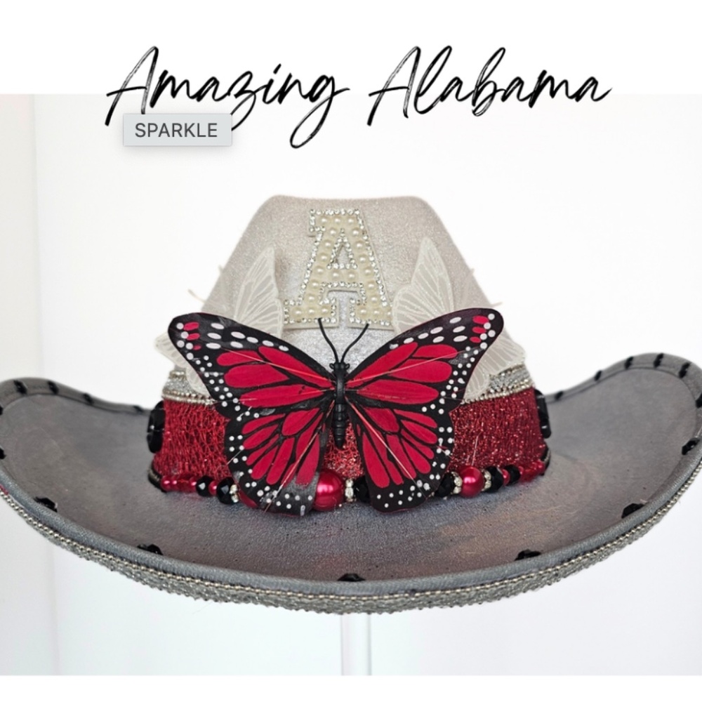 "Amazing Alabama" Handmade Cowgirl Hat